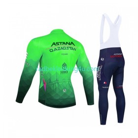 Set Langarmtrikot + Trägerhose Lange 2022 Astana Qazaqstan Team N003